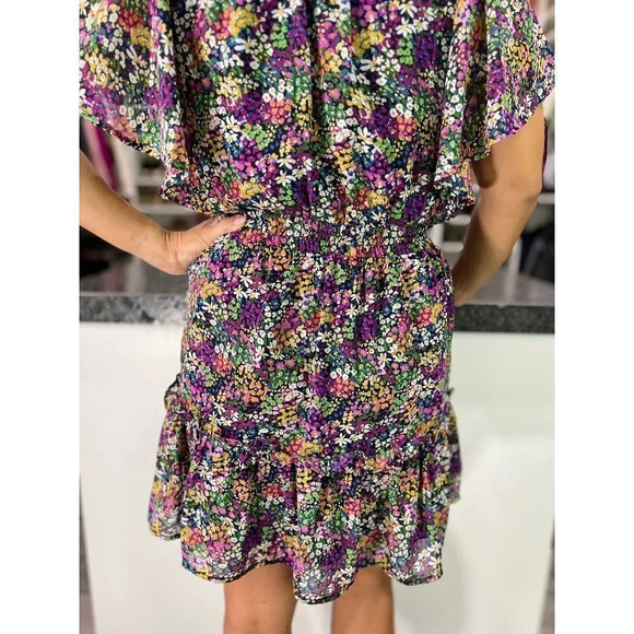 Pinch Bohemian Purple Flutter Sleeve Dress $73 - Picture 12 of 15